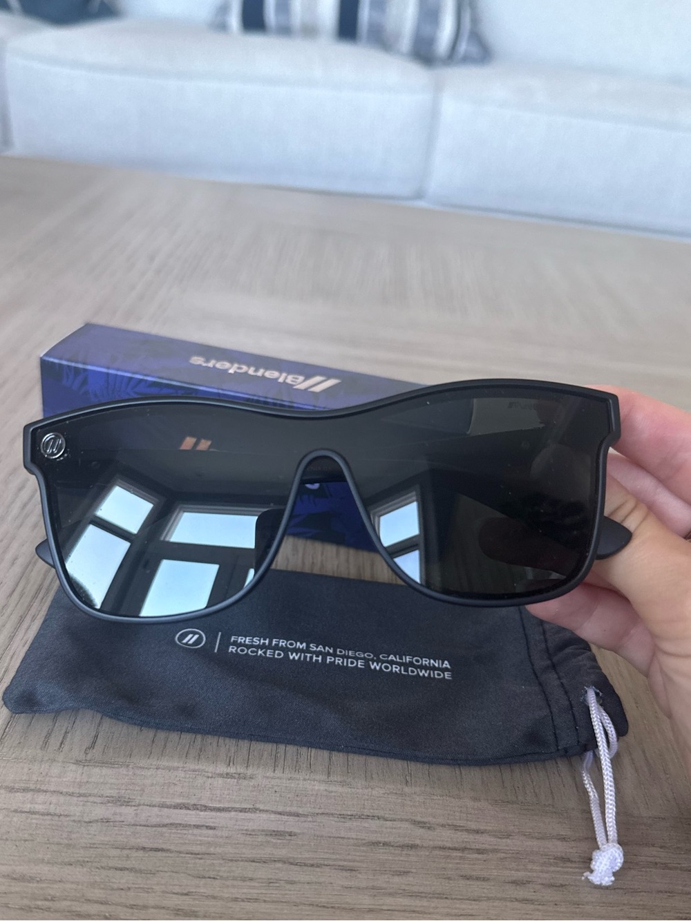 Blenders Polarized Millenia DX: Nocturnal Q II Matte black smoke Sunglasses NIB